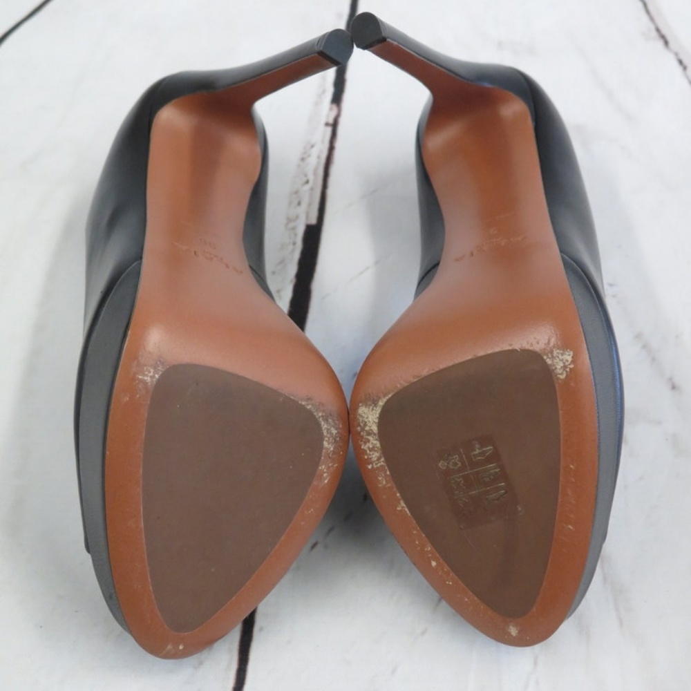 Alaia Pump Platform Peep Toe Black Leather - Picture 7 of 7